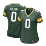 Womens Matthew Golden #0 Green Bay Packers 2025 Draft First Round Pick Game Jersey-Green