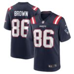 Pharaoh Brown New England Patriots Team Game Jersey -  Navy