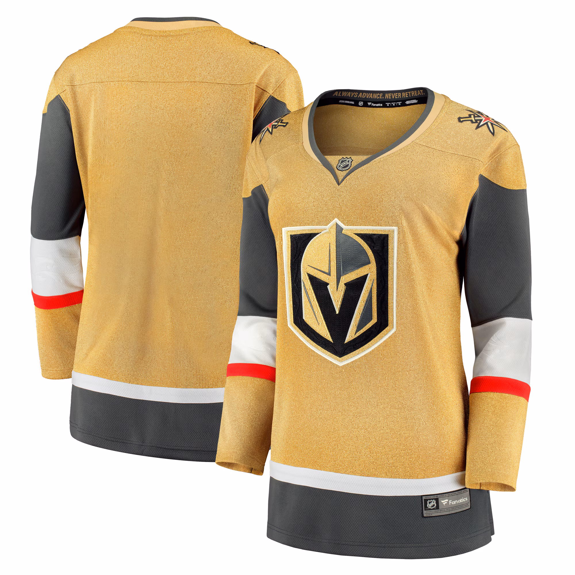Women's Vegas Golden Knights Fanatics Gold Home Breakaway Jersey