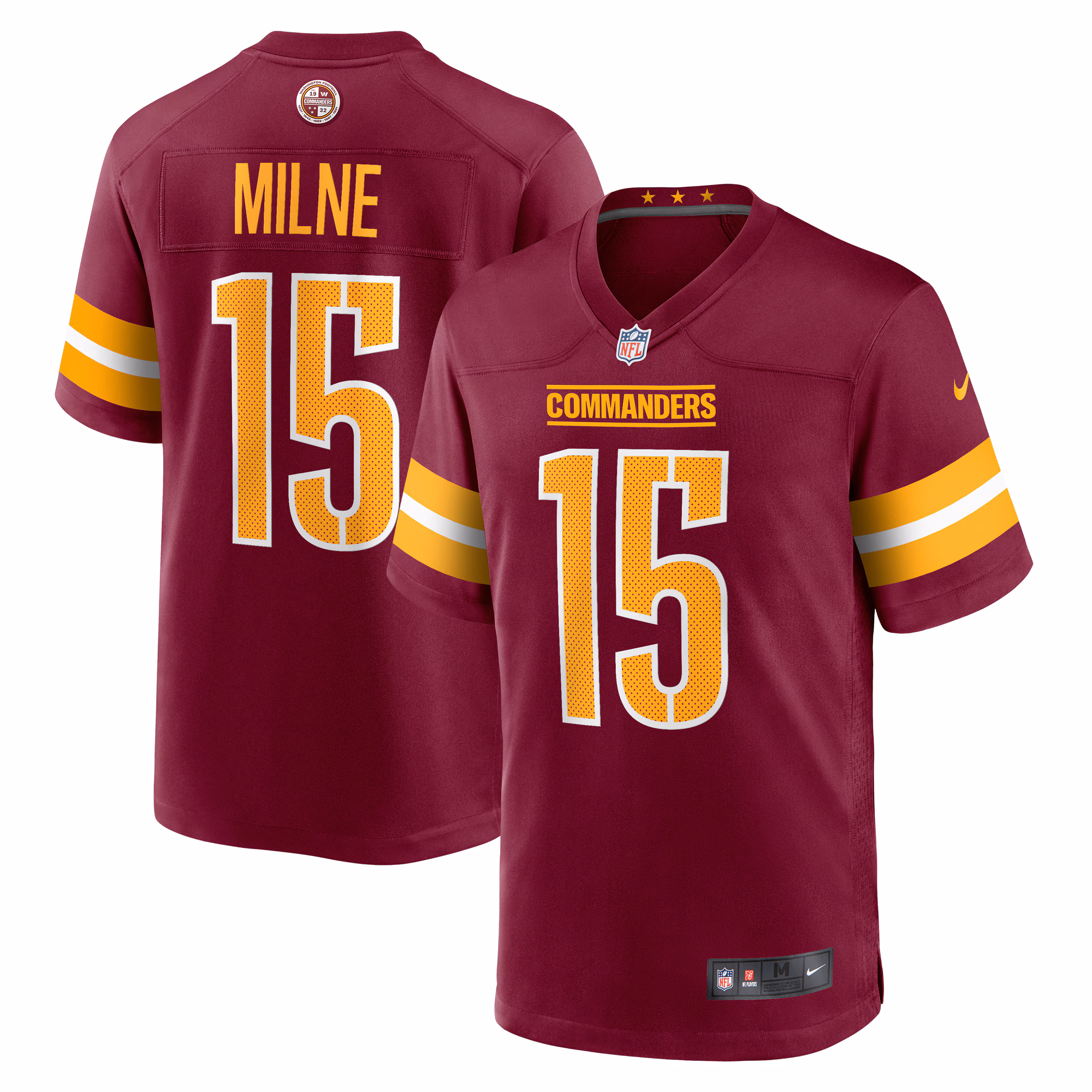 Dax Milne Washington Commanders  Game Jersey -  Burgundy