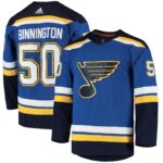 Binnington St.Louis Blues  Home Authentic Player Jersey - Blue
