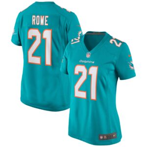 Eric Rowe Miami Dolphins  Women's Game Jersey - Aqua