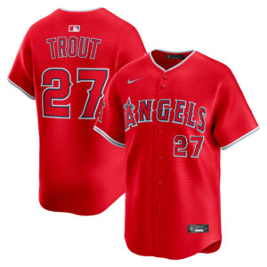 Los Angeles Angels Mike Trout #27 Red Alternate Limited Player Jersey