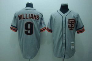 Mitchell And Ness San Francisco Giants #9 Matt Williams Stitched Grey Throwback Jersey