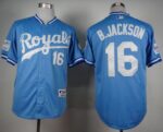 Kansas City Royals #16 Bo Jackson Light Blue 1985 Turn Back The Clock Stitched Jersey