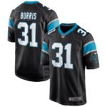 Juston Burris Carolina Panthers  Game Jersey - Black