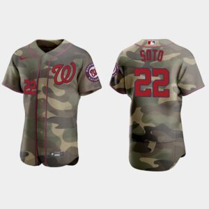 Juan Soto Washington Nationals 2021 National Armed Forces Day Jersey - Camo