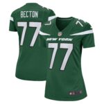 Mekhi Becton New York Jets  Women's Game Jersey - Gotham Green