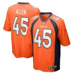 Christopher Allen Denver Broncos  Game Player Jersey - Orange