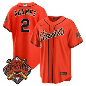 Willy Adames #2 San Francisco Giants Alternate Replica Jersey - Orange