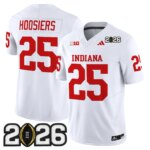 #25 Hoosiers #25 Ndiana Hoosiers IND 2026 CFP Final Patch Vapor Limited Jersey V2 - All Stitched