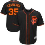 San Francisco Giants #35 Brandon Crawford Black New Cool Base Alternate Stitched Jersey
