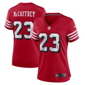 Christian McCaffrey San Francisco 49ers  Women's Alternate Game Player Jersey - Scarlet