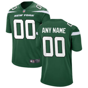 New York Jets  Youth Custom Game Jersey - Gotham Green