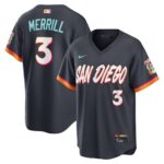 Jackson Merrill #3 San Diego Padres Obsidian 2026 City Connect Stadium Jersey