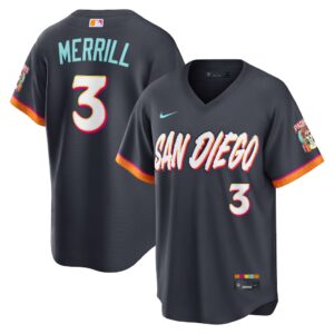 Jackson Merrill #3 San Diego Padres Obsidian 2026 City Connect Stadium Jersey