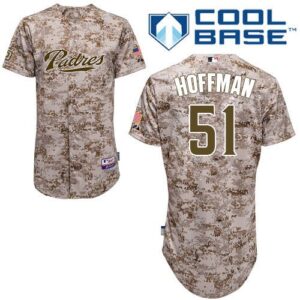 Men's San Diego Padres #51 Trevor Hoffman Camo Majestic Alternate Cool Base Jersey
