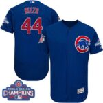 Chicago Cubs #44 Anthony Rizzo Blue Flexbase Collection 2016 World Series Champions Stitched Jersey