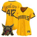 Women's Steel City #412 Pittsburgh Pirates 2026 City Connect Vapor Premier Limited Jersey - Gold