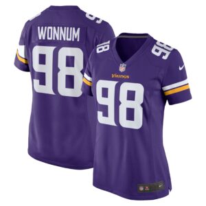 D.J. Wonnum Minnesota Vikings  Women's Team Game Jersey - Purple
