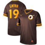 Men's  San Diego Padres #19 Tony Gwynn Cooperstown Collection Legend V-Neck Jersey