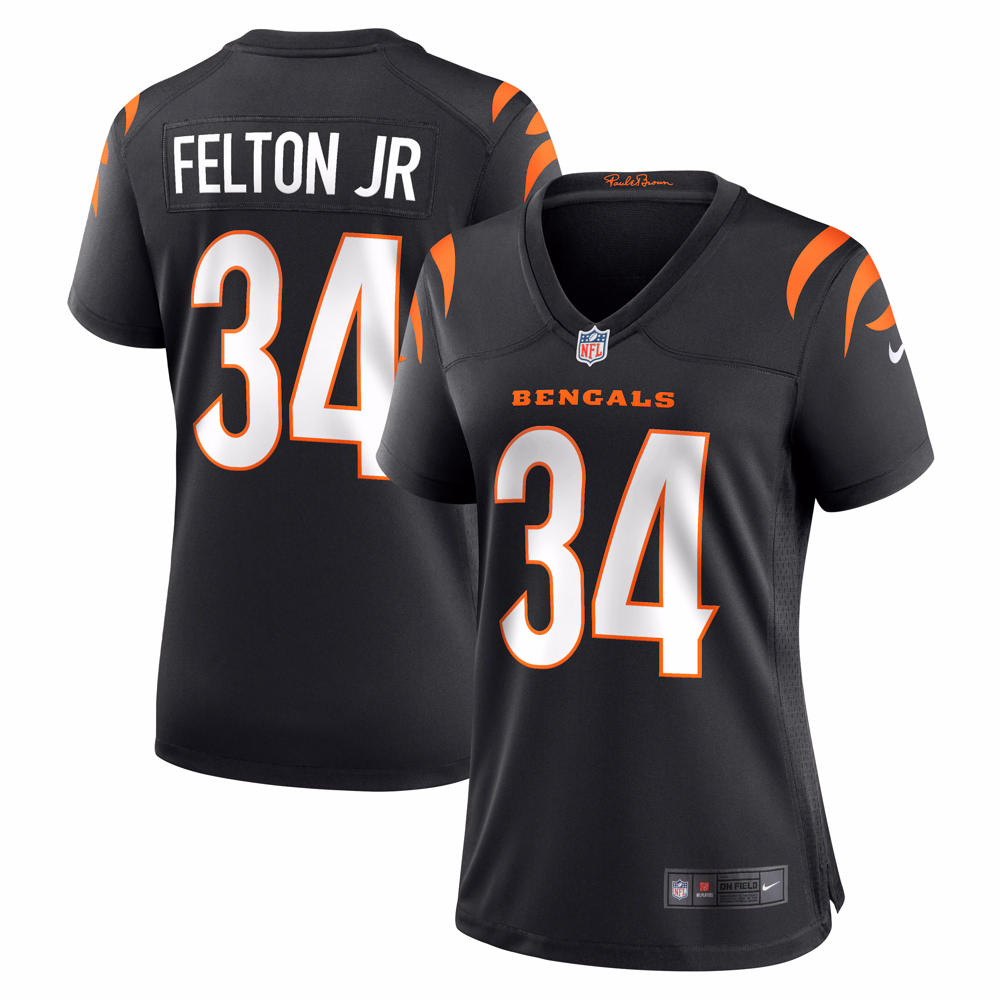 Demetric Felton Jr. Cincinnati Bengals Women's Team Game Jersey -  Black