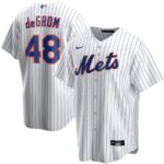 Men's  New York Mets #48 Jacob deGrom White Home 2020 Jersey