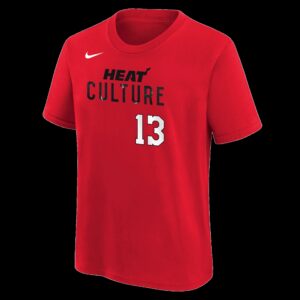 Bam Adebayo HEAT Culture: Blood Red Name & Number Kids Tee