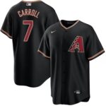 Men's  Arizona Diamondbacks #7 Corbin Carroll Alternate Black Jersey