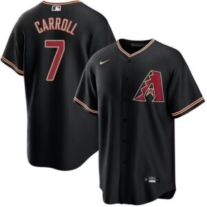 Men's  Arizona Diamondbacks #7 Corbin Carroll Alternate Black Jersey