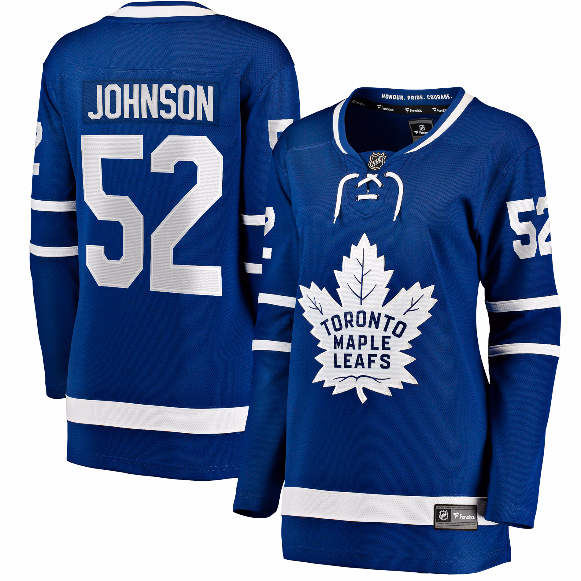 Women's Toronto Maple Leafs Reese Johnson #52 Fanatics Blue Home Breakaway Player Jersey