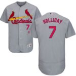 St. Louis Cardinals #7 Matt Holliday Grey Flexbase Collection Stitched Jersey