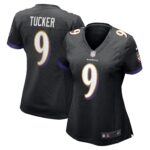Justin Tucker Baltimore Ravens  Women's Game Jersey - Black