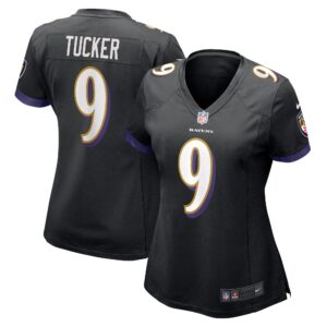 Justin Tucker Baltimore Ravens  Women's Game Jersey - Black