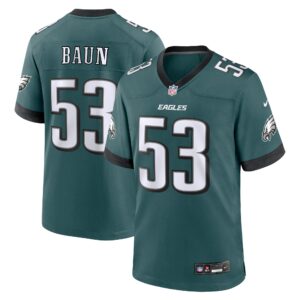 Zack Baun Philadelphia Eagles  Game Jersey - Midnight Green
