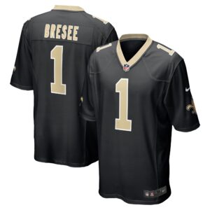 Bryan Bresee New Orleans Saints  2023 Draft First Round Pick Game Jersey - Black