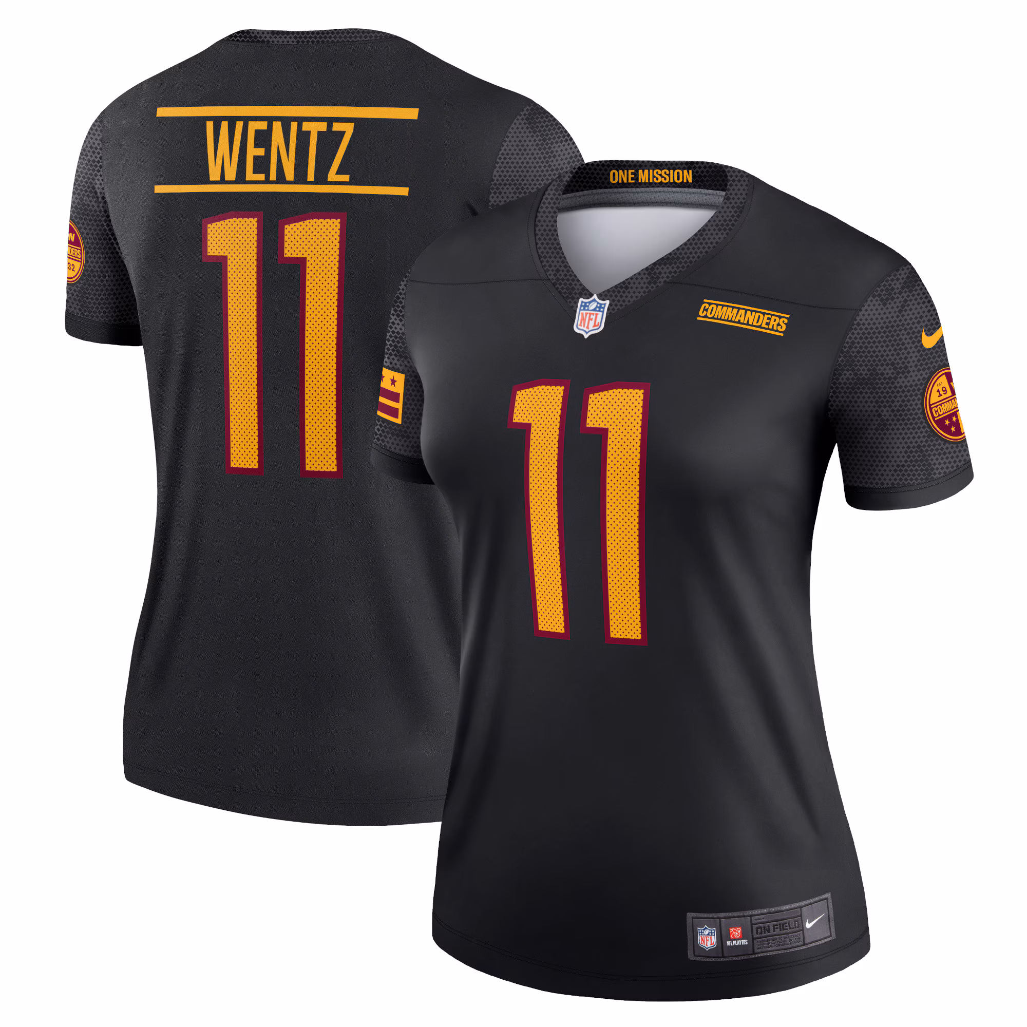 Carson Wentz Washington Commanders Women's Alternate Legend Jersey - Black