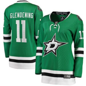 Luke Glendening Dallas Stars Women's Home Breakaway Player Jersey - Kelly Green