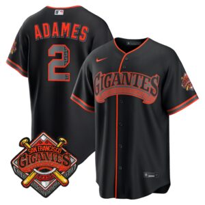 Willy Adames #2 San Francisco Giants Alternate Replica Jersey - Black