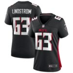 Women's Atlanta Falcons Chris Lindstrom #63 Black Game Jersey