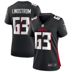 Women's Atlanta Falcons Chris Lindstrom #63 Black Game Jersey