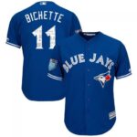 Men's Majestic Toronto Blue Jays #11 Bo Bichette Royal Cool Base 2018 Spring Training Jersey