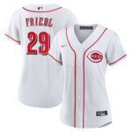 Women's Cincinnati Reds TJ Friedl #29 White Home Replica Jersey