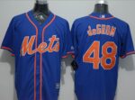 New York Mets #48 Jacob DeGrom Blue New Cool Base Alternate Home Stitched Jersey