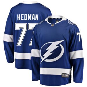 Victor Hedman Tampa Bay Lightning Home Premier Breakaway Player Jersey - Blue