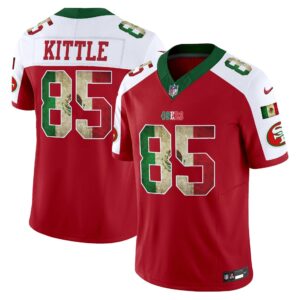George Kittle # 85 San Francisco 49ers Mexico Vapor Limited Jersey V4 - All Stitched