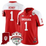 Roman Hemby #1 Ndiana Hoosiers Indiana H Vapor Limited Football Jersey - Rose Bowl Champions - All Stitched