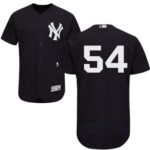 New York Yankees #54 Aroldis Chapman Navy Blue Flexbase Collection Stitched Jersey