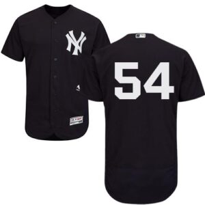 New York Yankees #54 Aroldis Chapman Navy Blue Flexbase Collection Stitched Jersey