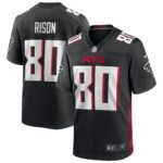 Atlanta Falcons Andre Rison #80 Black Game Retired Player Jersey